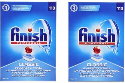 finish power ball classic dishwasher tablets 110 s pack of 2 dishwashing detergent