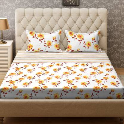 Bombay Dyeing 164 Tc Cotton Double Floral Bedsheet Buy Bombay Dyeing 164 Tc Cotton Double Floral Bedsheet Online At Best Price In India Flipkart Com