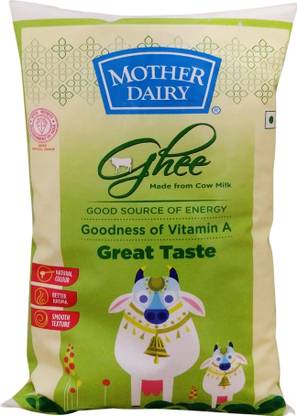 Mother Dairy Pure Healthy Cow Ghee 1 L Pouch