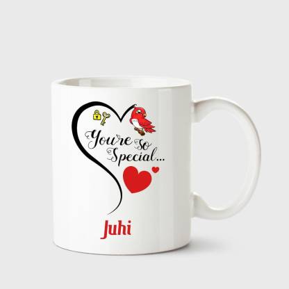 CHANAKYA You're so special Juhi White Coffee Name Ceramic Ceramic Coffee  Mug Price in India - Buy CHANAKYA You're so special Juhi White Coffee Name  Ceramic Ceramic Coffee Mug online at 