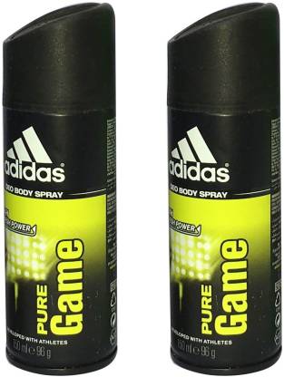 ADIDAS PURE GAME (PACK OF 2) Deodorant Spray - For Men Price in India, Buy ADIDAS PURE GAME (PACK OF 2) Deodorant Spray - For Men Online In India, Reviews & Ratings | Flipkart.com