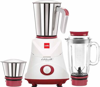 best mixer grinder below 2000 Rs Cello Grind N Mix Ertiga Maroon 500 Mixer Grinder