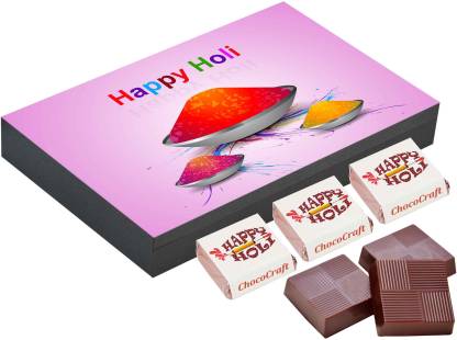CHOCOCRAFT Perfect holi gifts, 18 Chocolate Gift Box, chocolate gift for holi Truffles
