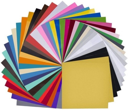 12x12-30 Permanent Vinyl Sheets Adhesive Vinyl Sheets by Arty Rooster in a Protective Box Make Your Own Design Craft Cutters Silhouette Assorted Colors Craft Vinyl for Cricut 
