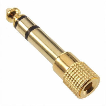 Fangtooth Gold 6.5mm Male Plug to 3.5mm 