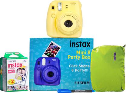 Fujifilm Instax Mini 8 Party Box Yellow Instant Camera Price In India Buy Fujifilm Instax Mini 8 Party Box Yellow Instant Camera Online At Flipkart Com