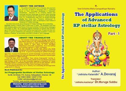 The Application Of Advanced KP Stellar Astrology: Buy The ...