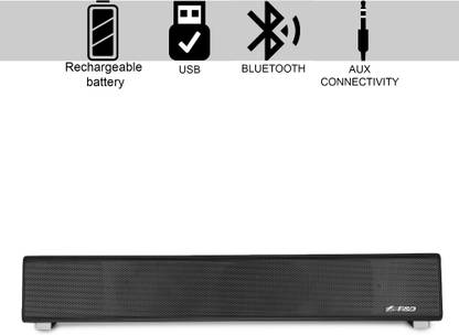 F D E200 5 W Portable Bluetooth Laptop Desktop Speaker Black Stereo Channel The f&d e200 soundbar has a 2.0 channel output which offers you one of the best sound qualities in its range. finding the best products based on ratings and reviews in india