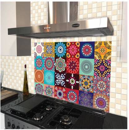 100yellow Medium Kitchen Wall Tiles Stickers In India At Flipkart Com - Kitchen Wall Stickers Flipkart