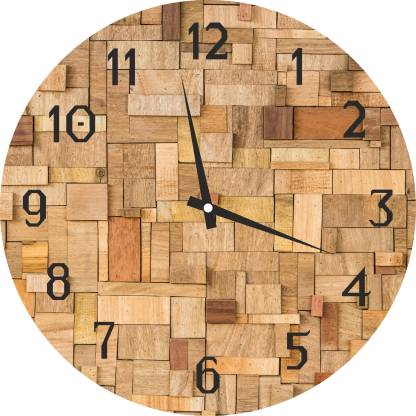 Narayani Og 29 5 Cm X Wall, Wooden Wall Clock Flipkart