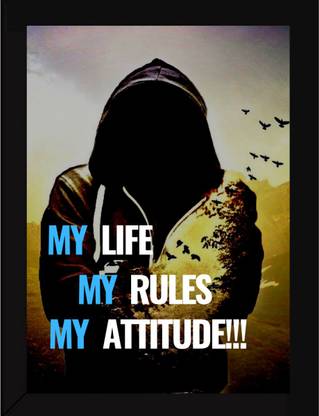 attitude quotes framed poster