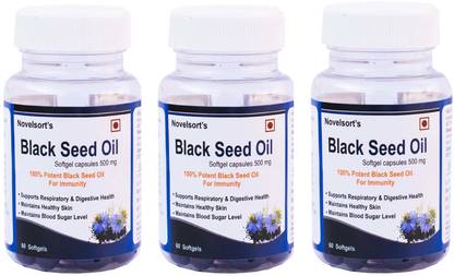 Novelsort Black Seed Oil Softgel Capsules 500 Mg Pack Of 3 Price In India Buy Novelsort Black Seed Oil Softgel Capsules 500 Mg Pack Of 3 Online At Flipkart Com