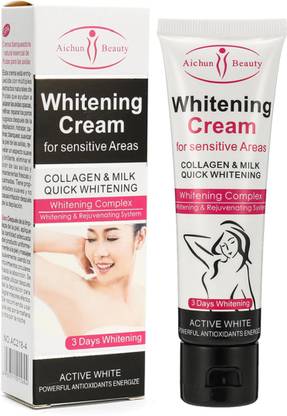 Aichun Beauty Whitening Cream For Sensitive Areas Armpit Bikini Collagen Milk Quick Whitening 3 Days Formula Rejuvenating System Price In India Buy Aichun Beauty Whitening Cream For Sensitive
