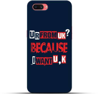 Saavre Back Cover for Are U From U.K Because I Want You for OPPO A3S