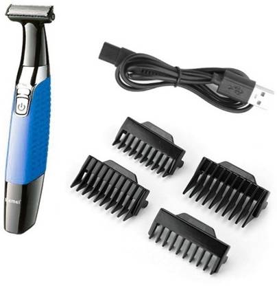 Kemei Rechargeable Washable hair & beard trimmer for men body shaving  mustache groomer kit hair cutting Trimmer Grooming Kit 50 min Runtime 4  Length Settings Price in India - Buy Kemei Rechargeable