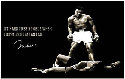 Muhammad Ali Motivational And Inspirational Poster For Room Paper Print Quotes Motivation Sports Posters In India Buy Art Film Design Movie Music Nature And Educational Paintings Wallpapers At Flipkart Com