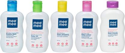 Meemee Baby Care Travel Kit Pack Of 5 100 Ml G Buy Baby Care Combo In India Flipkart Com