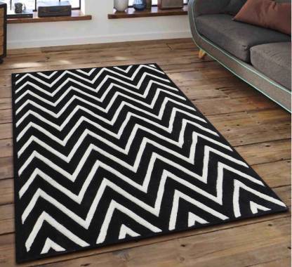 Presto White Black Wool Area Rug, Best Black And White Area Rugs