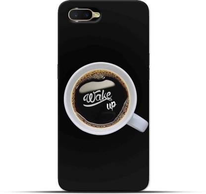 Saavre Back Cover for Wake Up, Coffe, Black, Cup for OPPO K1