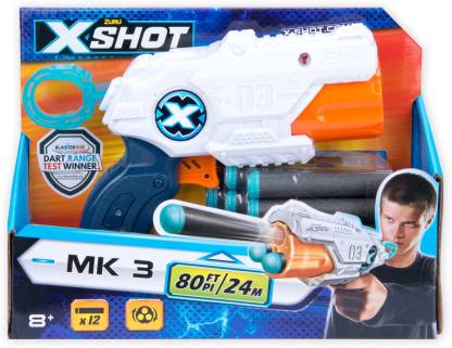 2 ZURU X Shot Mk3 Includes 12 Foam Darts Xshot Toy Gun Ages 8 for sale online