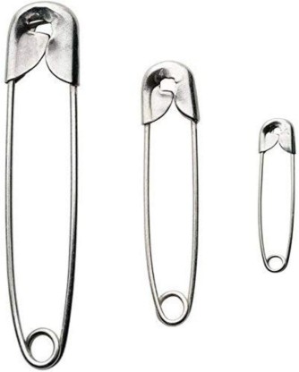 Office for Home Four Packs of 50 Silver Safety Pins Each/Pins in Bulk 