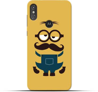 Saavre Back Cover for Minion Moustache for MOTO ONE POWER
