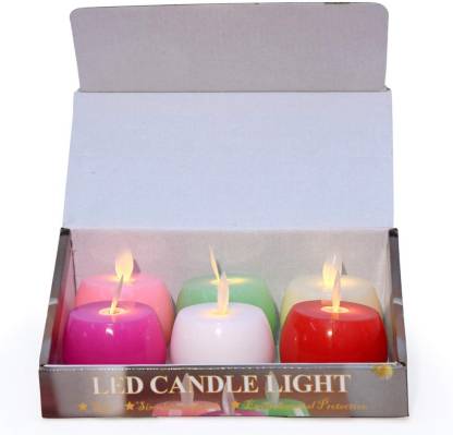 GOLKIPAR 6 pcs Led Tea Light Candles Diwali Gift/Home Decor/Wedding/Birthday/Festivals/Anniversary Candle