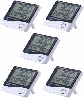 sellrider clock 05 htc 1 digital hygrometer humidity meter with clock pack of five thermometer