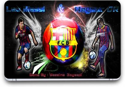punix Led Messi & Neymar Dr Wallpaper Exclusive Laptop Skin Sticker Decal  Wallpaper (15 Inch x 10 Inch) 4065 Vinyl Laptop Decal  High Quality HD  Printed Vinyl Laptop Decal  Price