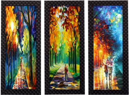 Om Artifa Modern Art Set Of 3 Uv Print For Home And Office Decor Canvas 15 5 Inch X 6 5 Inch Painting Price In India Buy Om Artifa Modern Art Set Of