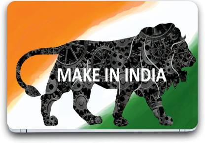 Gallery 83 ® make in india lion Exclusive High Quality Laptop Decal, laptop  skin sticker  inch (15 x 10) Inch kshopp_skin_3093new Vinyl Laptop  Decal  Price in India - Buy Gallery
