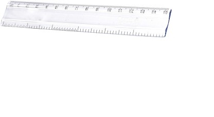 2 Pack Plastic Ruler Straight Ruler Plastic Measuring Tool for Student School Office Clear, 6 Inch, 12 Inch 
