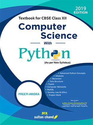 Computer Science with Python Textbook for Cbse Class XII: Buy Computer ...