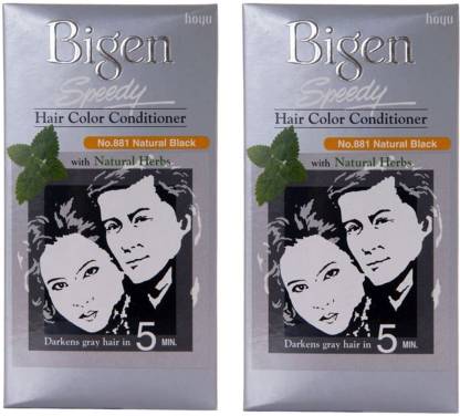 Bigen Speedy Hair Colour 881 Natural Black Pack Of 2 , Black - Price in  India, Buy Bigen Speedy Hair Colour 881 Natural Black Pack Of 2 , Black  Online In India, Reviews, Ratings & Features 