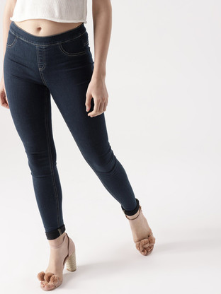 Dressberry Blue Jegging Price in India 