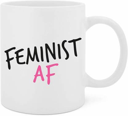 Feminist AF ceramic Coffee Mug gifts idea
