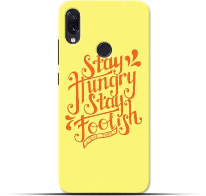 Saavre Back Cover for Stay Hungry,Stay Foolish,Steve Jobs for REDMI NOTE 7