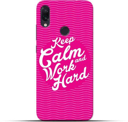 Saavre Back Cover for Keep Calm And Work Hard for REDMI NOTE 7