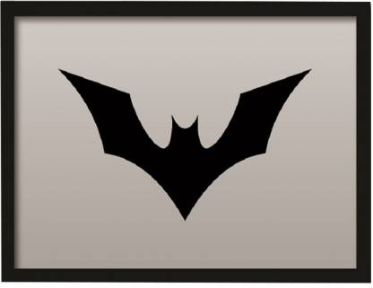 Batman Framed Decal Stickers Wall Hanging Black Batman Logo Decal Frame  Paper Print - Animation & Cartoons posters in India - Buy art, film,  design, movie, music, nature and educational paintings/wallpapers at