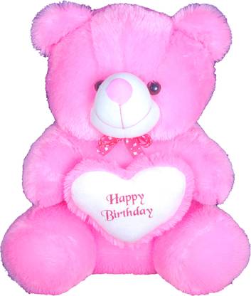 images Pink Happy Birthday Teddy Bear Images manoj enterprises happy birthday pink cute teddy bear 60 cm
