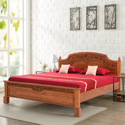Royaloak Oscar Solid Wood King Bed Price In India Buy Royaloak Oscar Solid Wood King Bed Online At Flipkart Com