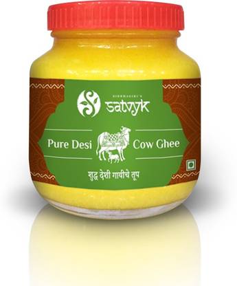 Satvyk Desi Cow Ghee 500gm Set Of 2 1kg Whole Milk Yoghurt Ghee Bilona 1000 G Mason Jar Price In India Buy Satvyk Desi Cow Ghee 500gm Set Of 2 1kg Whole Prepared organically by bilona wooden churning methods. flipkart