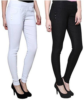 SR-5 White Jegging Price in India - Buy 