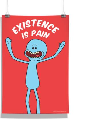 Redwolf Existence Is A Pain Rick And Morty Gift Official Poster Licensed By Hbo Home Box Office Usa Paper Print Tv Series Posters In India Buy Art Film Design Oeyle ki maceralar bir insan anatomisinin icinde de devam edebiliyor. flip kart