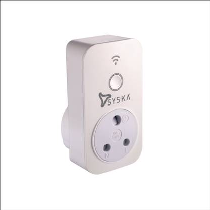 Syska Single Power Meter Smart Plug  (Grey)