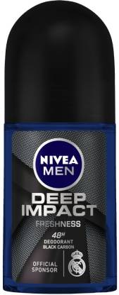 Nivea Men Deodorant Roll On, Deep Impact Freshness, 50ml