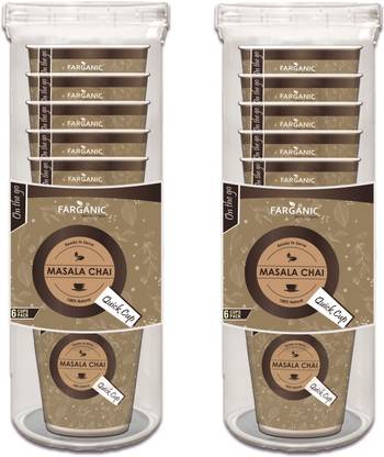 Farganic Instant Masala Chai Black Tea Q Cup Just Add Hot Water To Make Tea Pack