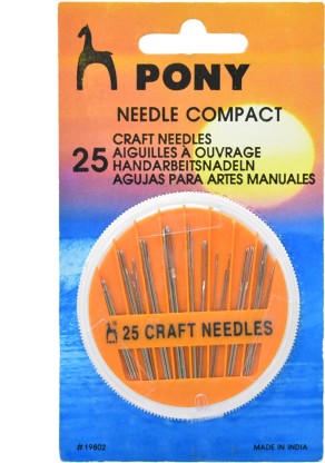 25 Pcs Super Fine Needles Short Sewing Needles Quilting Needles Pony India 8#  28.8MM0.45MM 