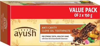 lever ayush anti cavity clove oil toothpaste