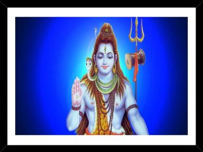 Lord Shiva / Shiv Shankar / Bhole Nath HD Wall Multicolor Poster Photo  Frame (14x20 inch framed) Paper Print - Religious posters in India - Buy  art, film, design, movie, music, nature